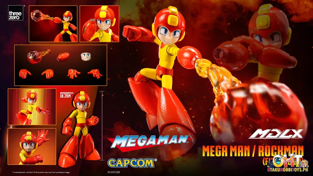 Threezero Mdlx Mega Man / Rockman (Fire Storm) Articulated Figure