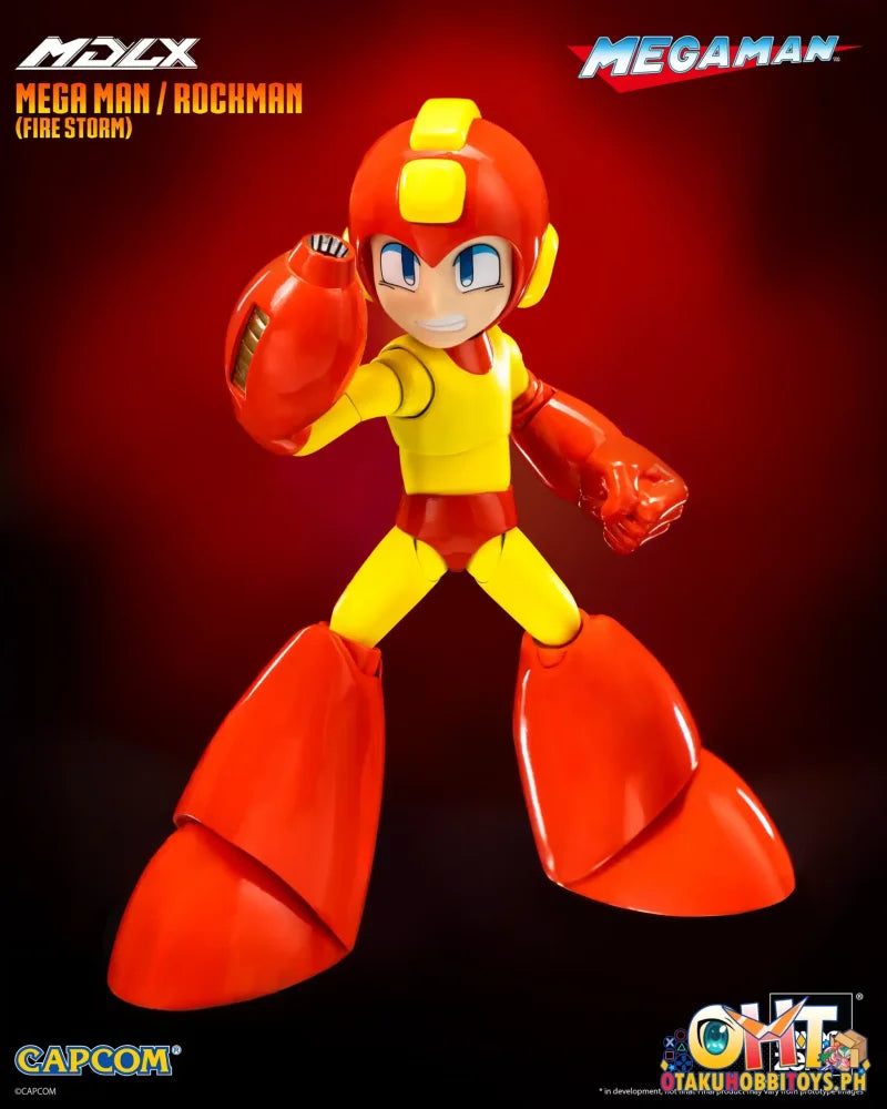 Threezero Mdlx Mega Man / Rockman (Fire Storm) Articulated Figure