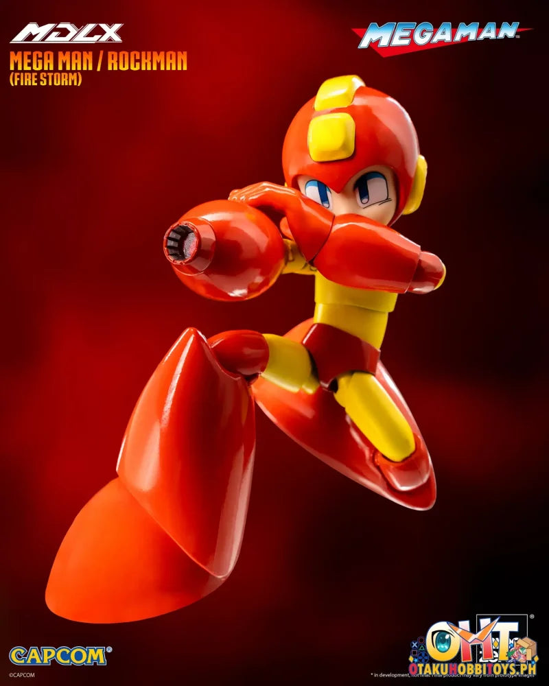 Threezero Mdlx Mega Man / Rockman (Fire Storm) Articulated Figure