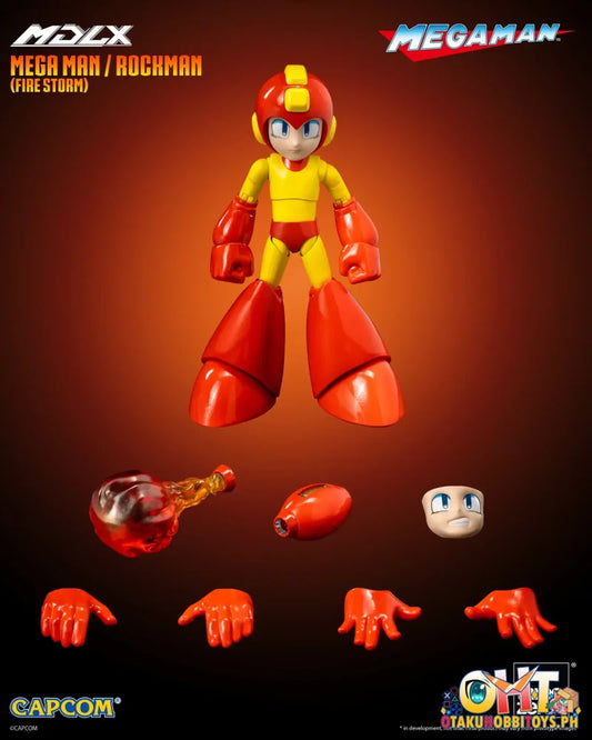 Threezero Mdlx Mega Man / Rockman (Fire Storm) Articulated Figure