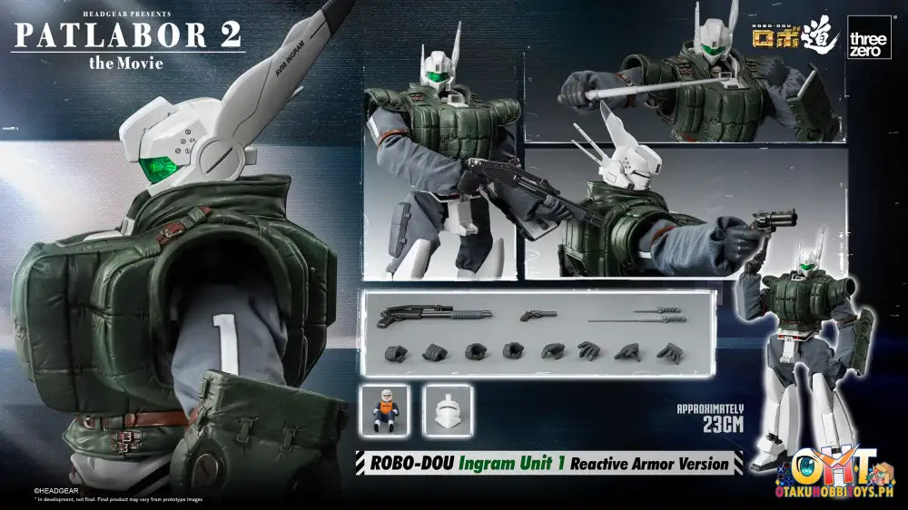 Threezero Patlabor 2: The Movie Robo-Dou Ingram Unit 1 Reactive Armor Version