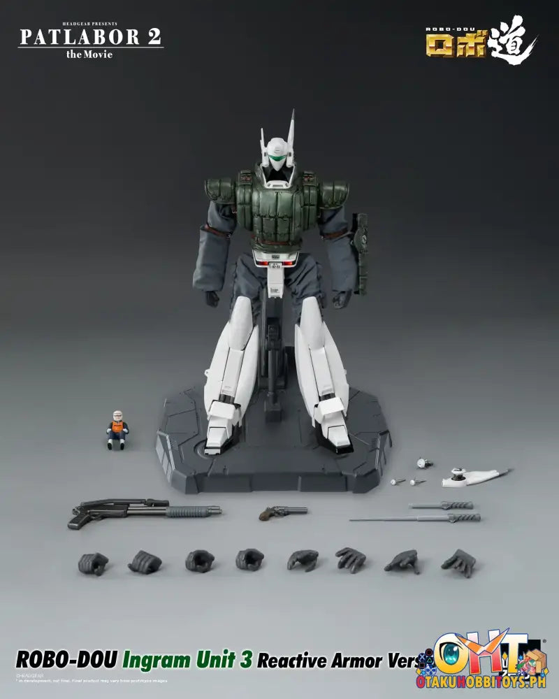 Threezero Patlabor 2: The Movie Robo-Dou Ingram Unit 3 Reactive Armor Version