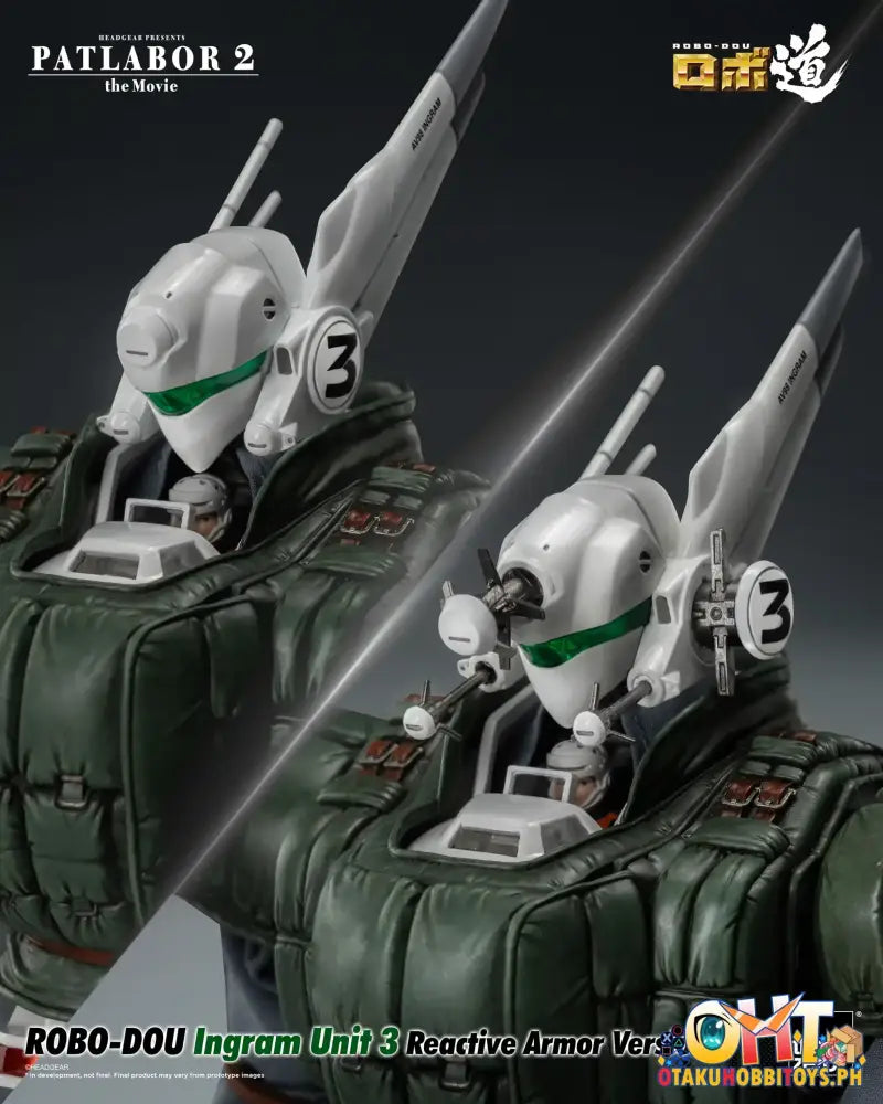 Threezero Patlabor 2: The Movie Robo-Dou Ingram Unit 3 Reactive Armor Version