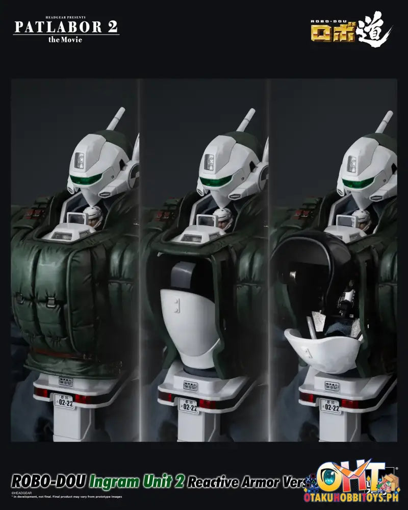 Threezero Patlabor 2: The Movie Robo-Dou Ingram Unit 2 Reactive Armor Version