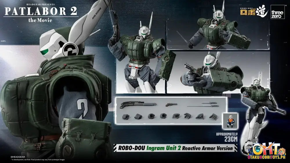 Threezero Patlabor 2: The Movie Robo-Dou Ingram Unit 2 Reactive Armor Version