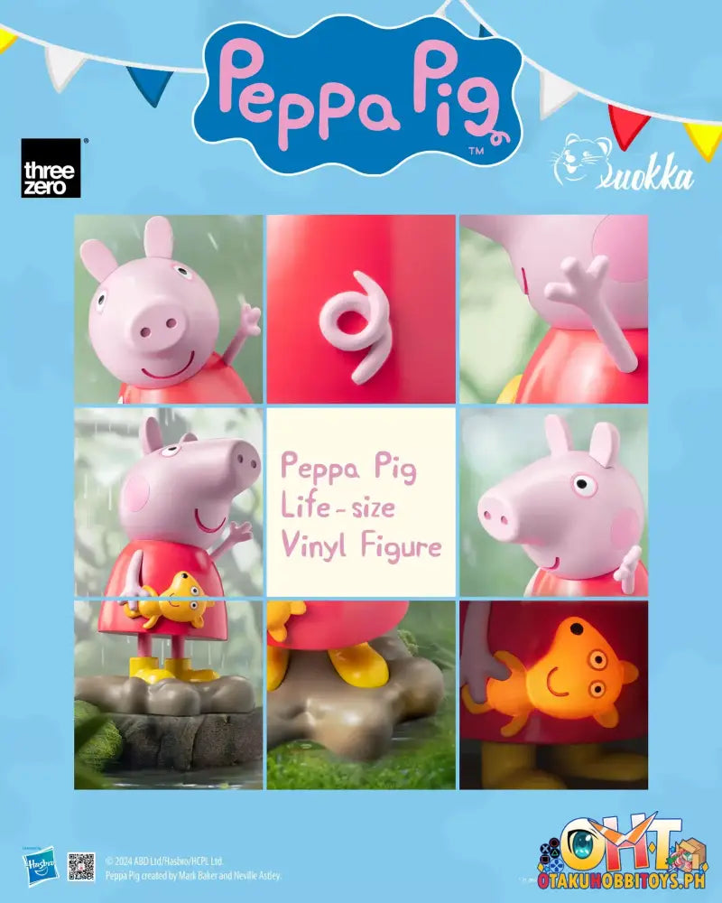 Threezero Peppa Pig Tv Life - Size Vinyl Figure