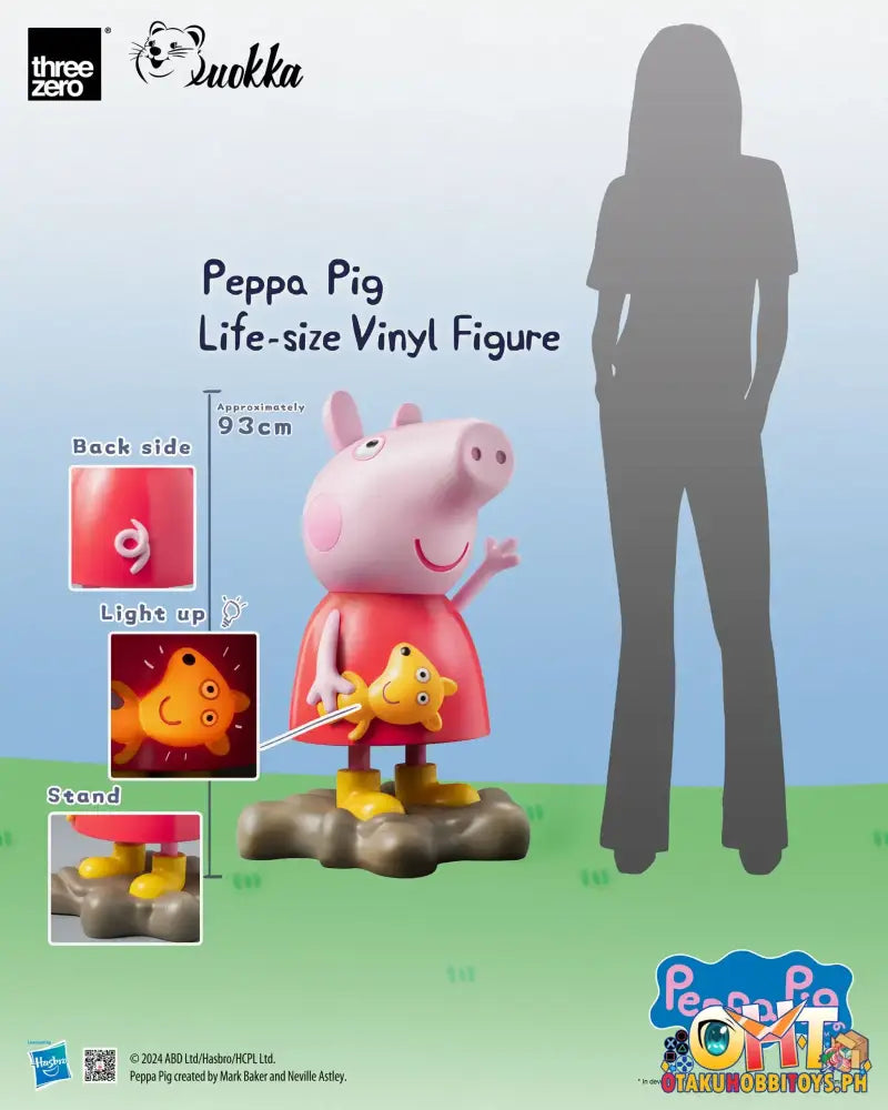 Threezero Peppa Pig Tv Life - Size Vinyl Figure