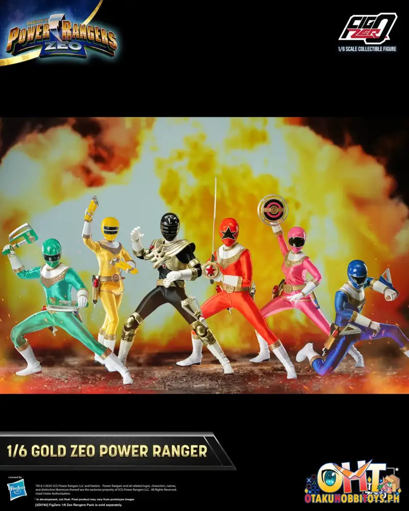 Threezero Power Rangers Zeo Figzero 1/6 Gold Ranger