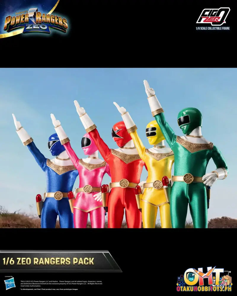 Threezero Power Rangers Zeo Figzero 1/6 Pack 3Z07620W0