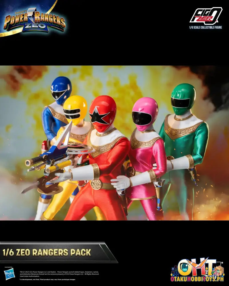 Threezero Power Rangers Zeo Figzero 1/6 Pack 3Z07620W0