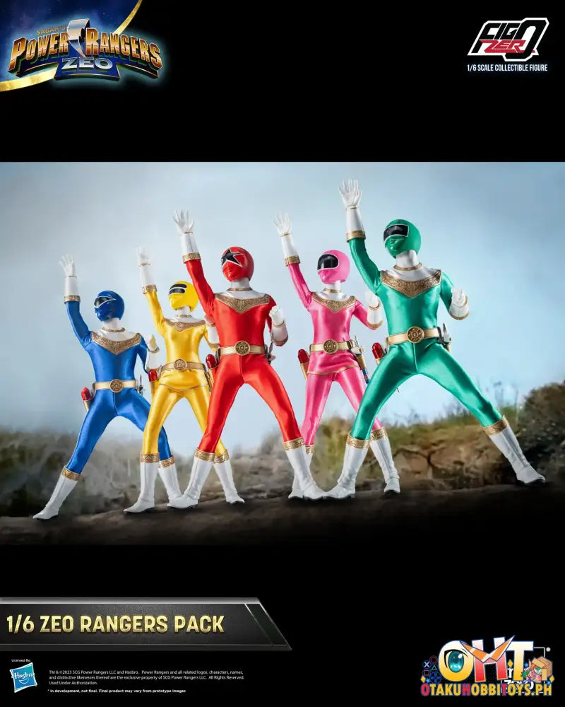 Threezero Power Rangers Zeo Figzero 1/6 Pack 3Z07620W0
