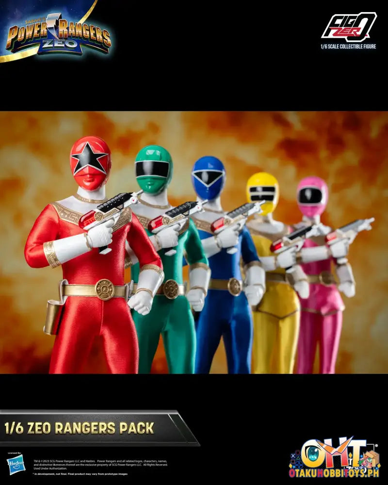 Threezero Power Rangers Zeo Figzero 1/6 Pack 3Z07620W0