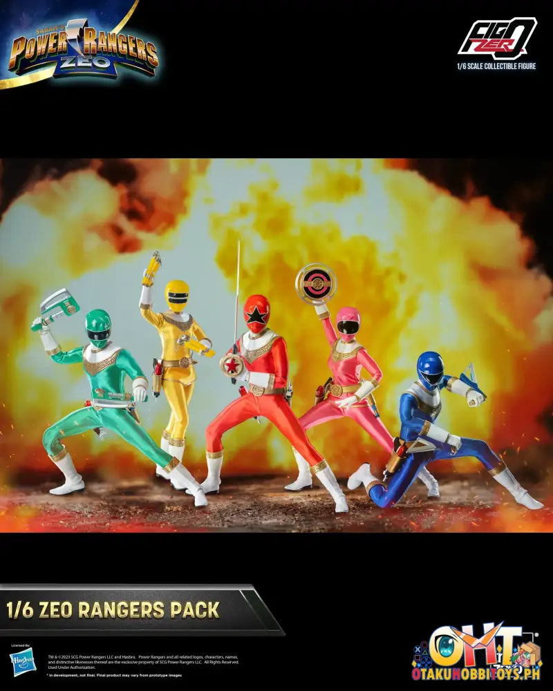 Threezero Power Rangers Zeo Figzero 1/6 Pack 3Z07620W0