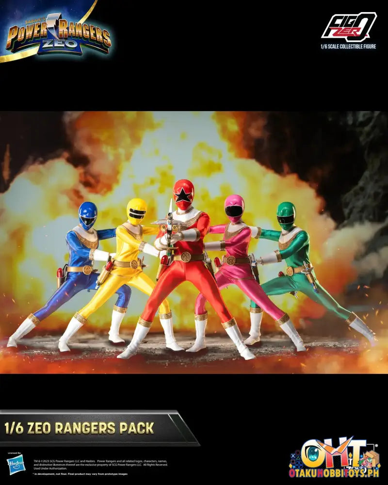 Threezero Power Rangers Zeo Figzero 1/6 Pack 3Z07620W0