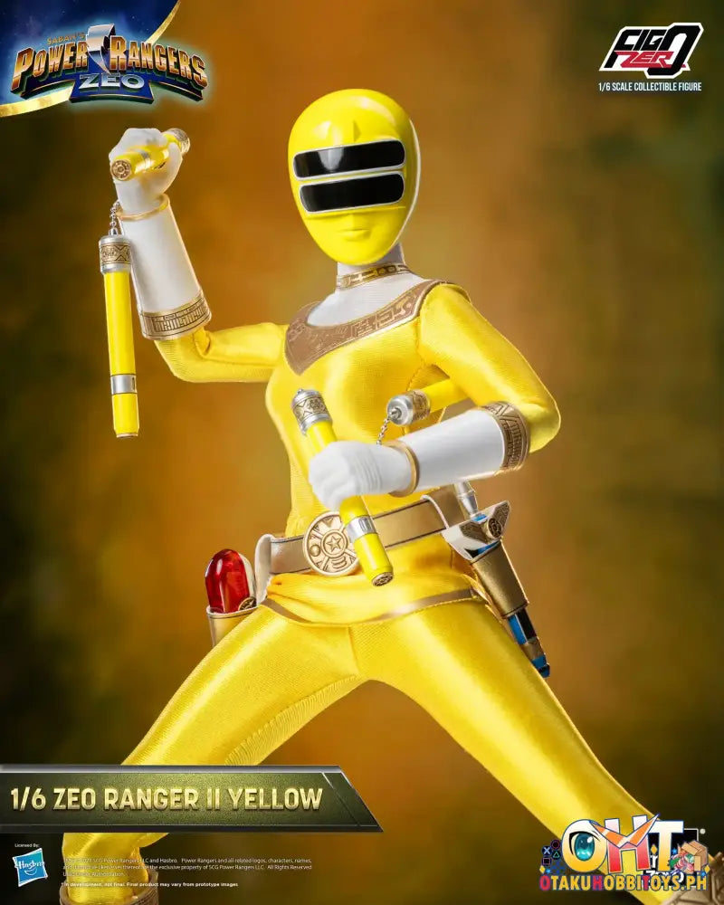Threezero Power Rangers Zeo Figzero 1/6 Ranger Ii Yellow 3Z05846W0