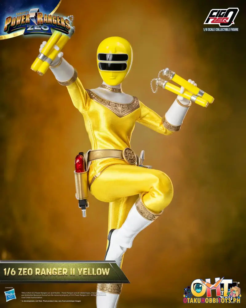 Threezero Power Rangers Zeo Figzero 1/6 Ranger Ii Yellow 3Z05846W0