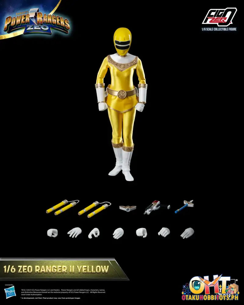 Threezero Power Rangers Zeo Figzero 1/6 Ranger Ii Yellow 3Z05846W0