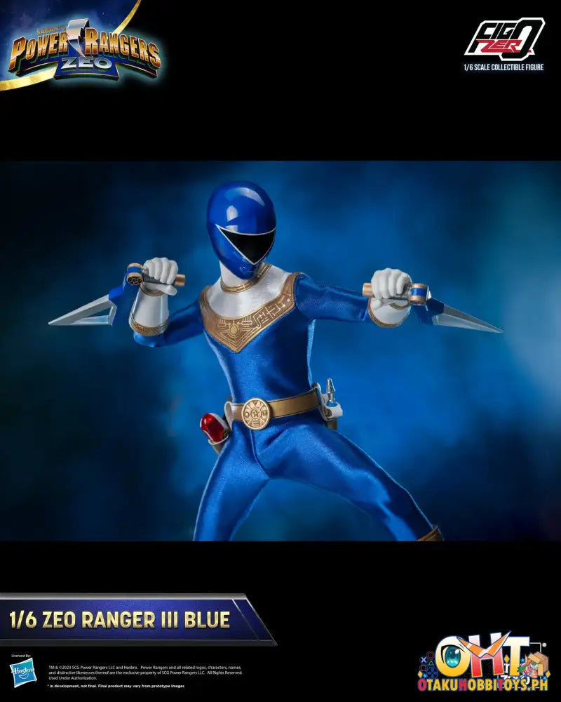Threezero Power Rangers Zeo Figzero 1/6 Ranger Iii Blue 3Z05850W0
