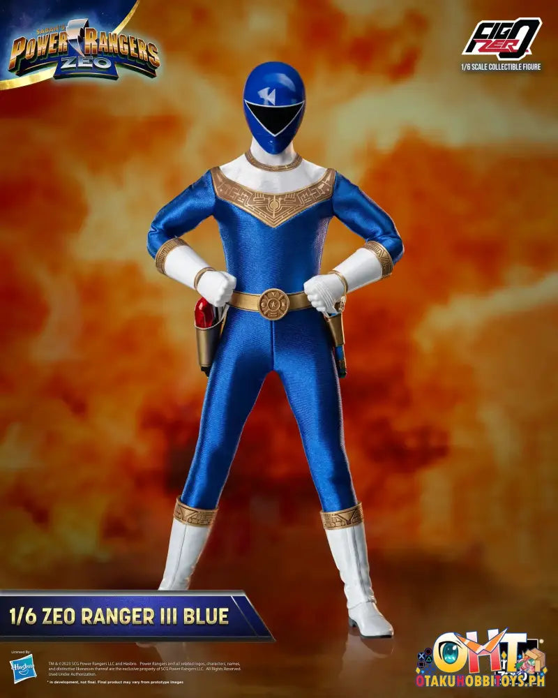 Threezero Power Rangers Zeo Figzero 1/6 Ranger Iii Blue 3Z05850W0