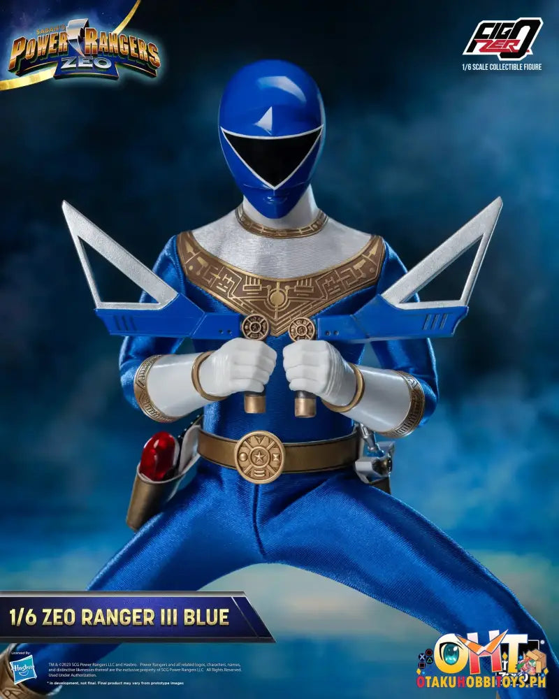 Threezero Power Rangers Zeo Figzero 1/6 Ranger Iii Blue 3Z05850W0