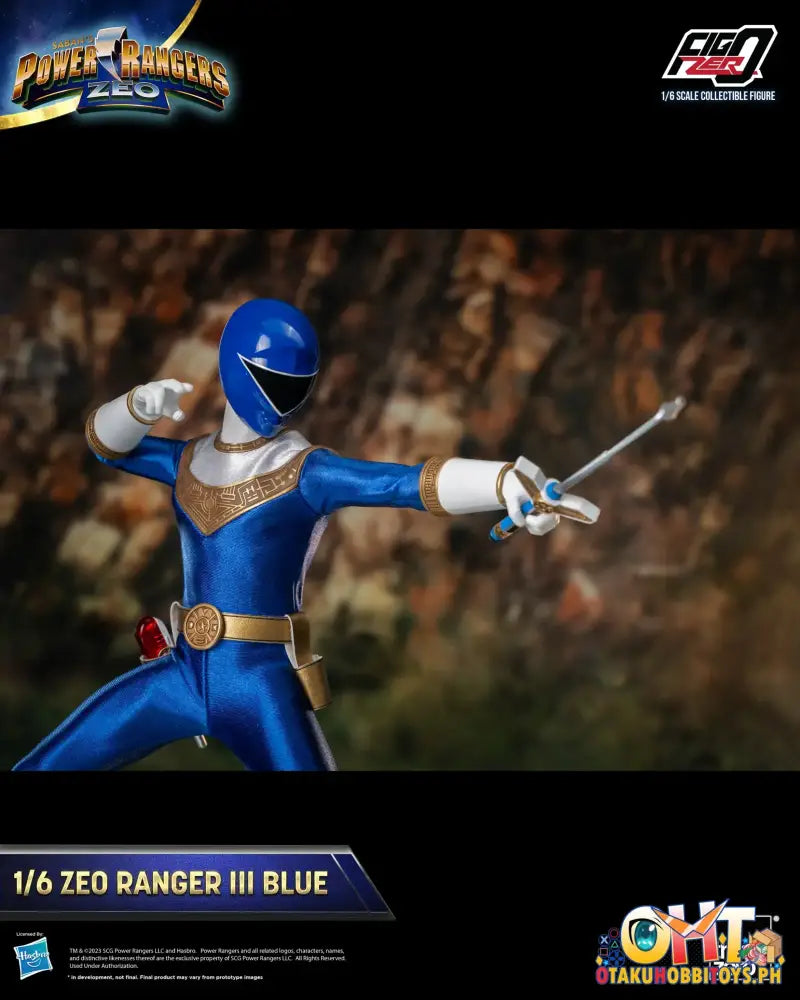 Threezero Power Rangers Zeo Figzero 1/6 Ranger Iii Blue 3Z05850W0