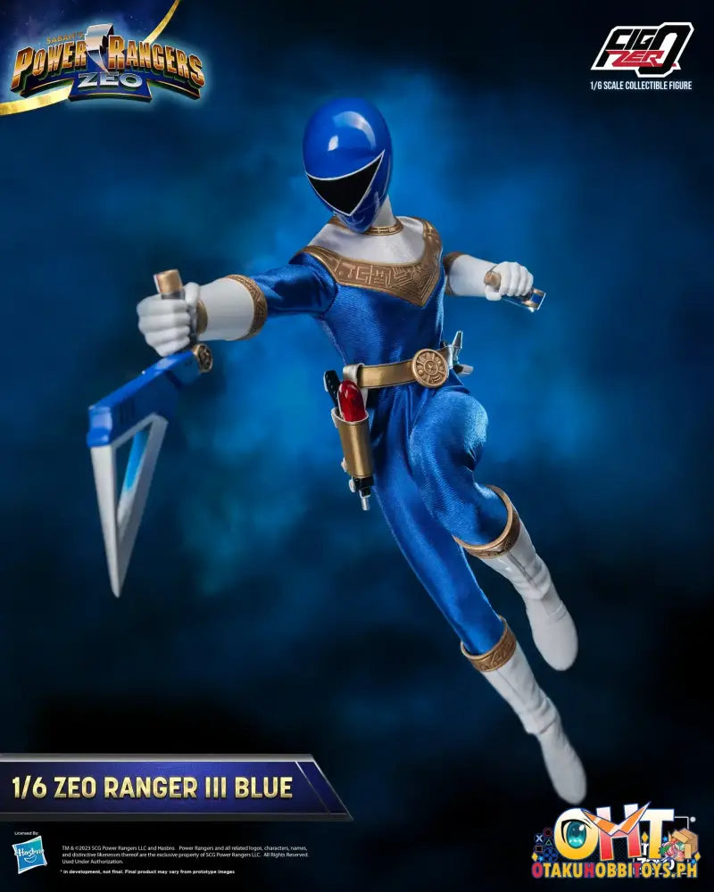 Threezero Power Rangers Zeo Figzero 1/6 Ranger Iii Blue 3Z05850W0