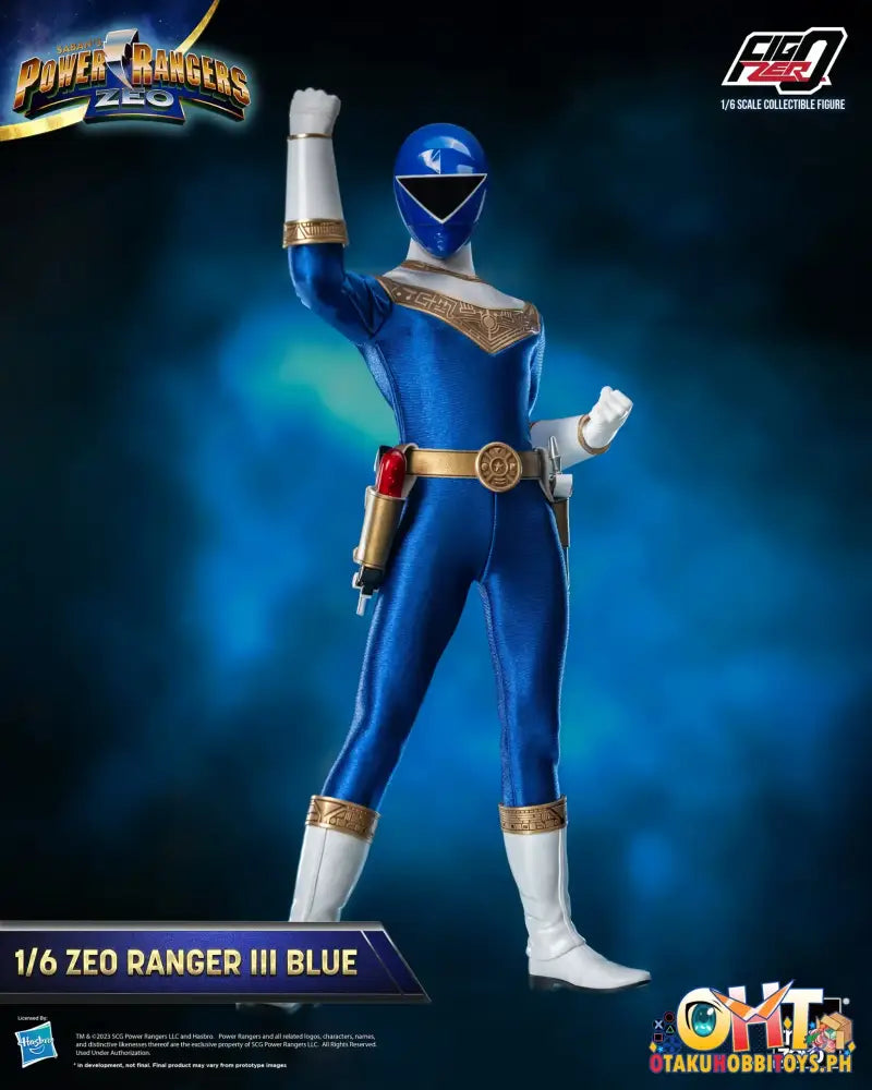 Threezero Power Rangers Zeo Figzero 1/6 Ranger Iii Blue 3Z05850W0