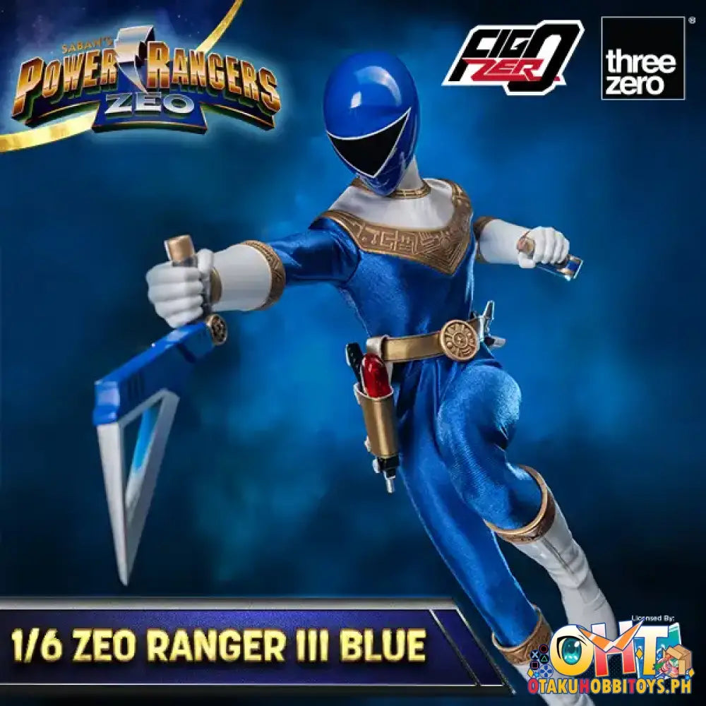 Threezero Power Rangers Zeo Figzero 1/6 Ranger Iii Blue 3Z05850W0