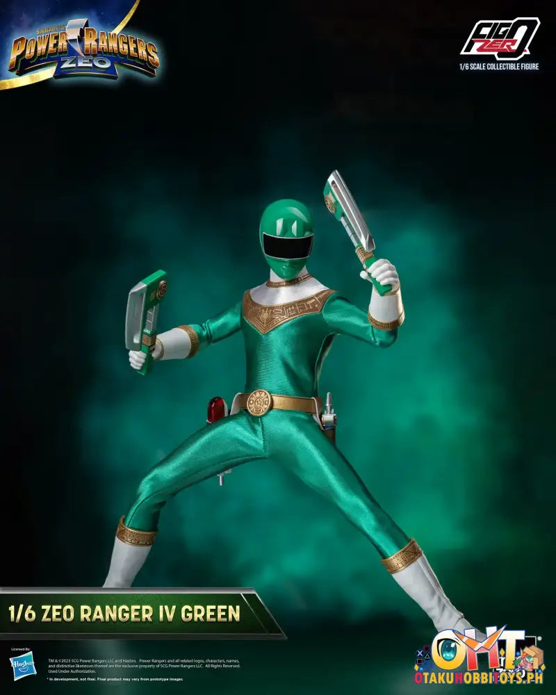 Threezero Power Rangers Zeo Figzero 1/6 Ranger Iv Green 3Z05860W0