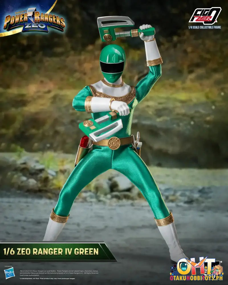 Threezero Power Rangers Zeo Figzero 1/6 Ranger Iv Green 3Z05860W0