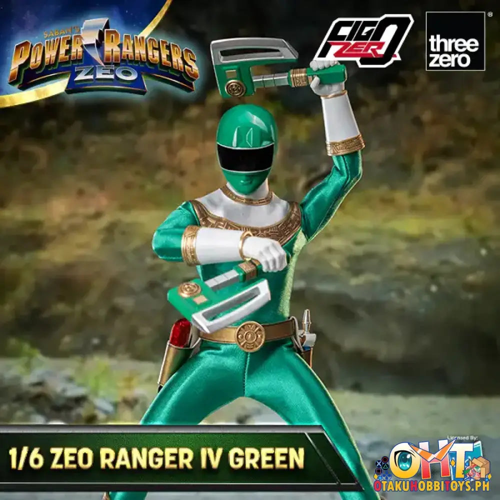 Threezero Power Rangers Zeo Figzero 1/6 Ranger Iv Green 3Z05860W0