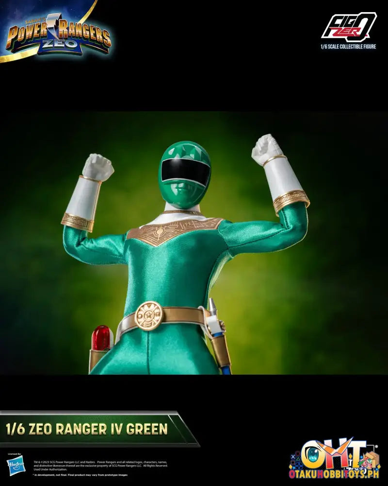Threezero Power Rangers Zeo Figzero 1/6 Ranger Iv Green 3Z05860W0