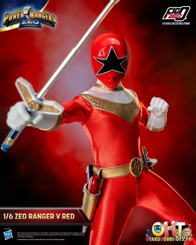 Threezero Power Rangers Zeo Figzero 1/6 Ranger V Red 3Z05870W0