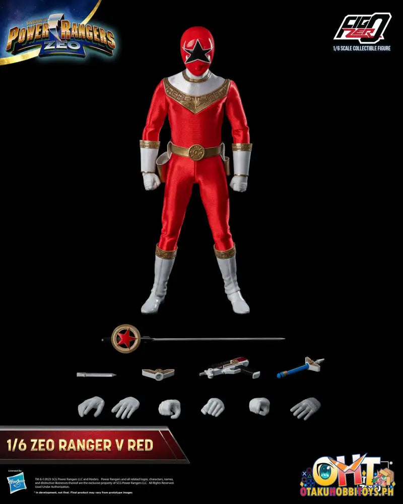 Threezero Power Rangers Zeo Figzero 1/6 Ranger V Red 3Z05870W0