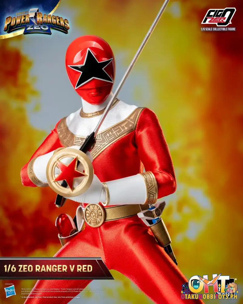 Threezero Power Rangers Zeo Figzero 1/6 Ranger V Red 3Z05870W0