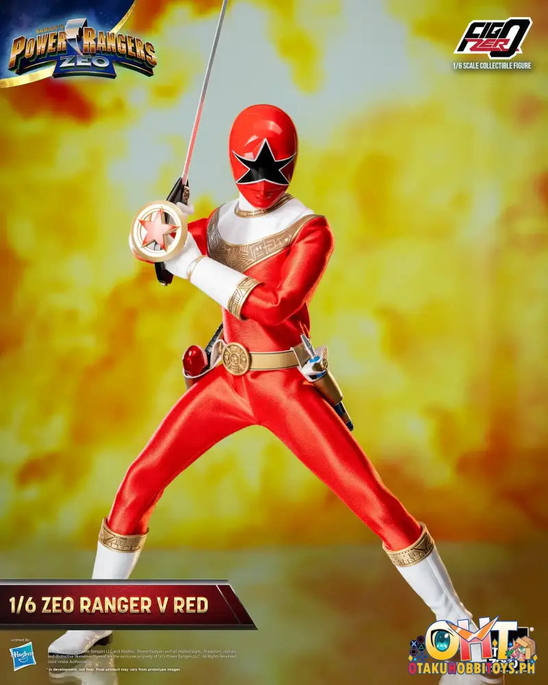 Threezero Power Rangers Zeo Figzero 1/6 Ranger V Red 3Z05870W0