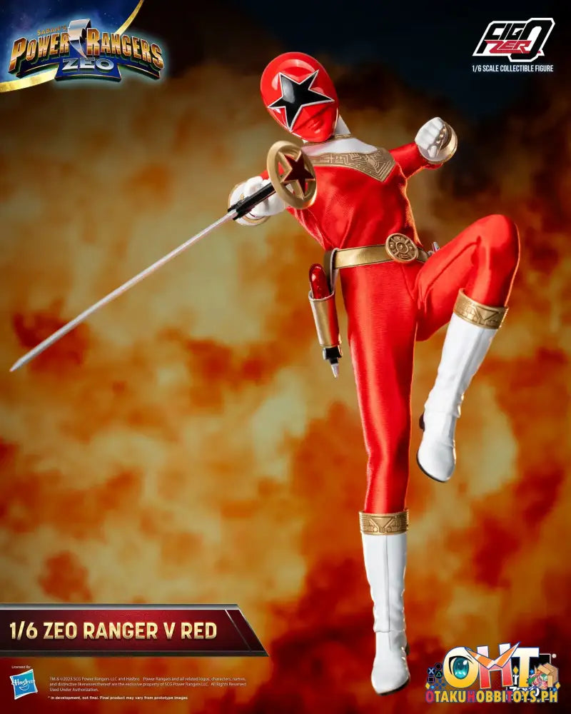 Threezero Power Rangers Zeo Figzero 1/6 Ranger V Red 3Z05870W0
