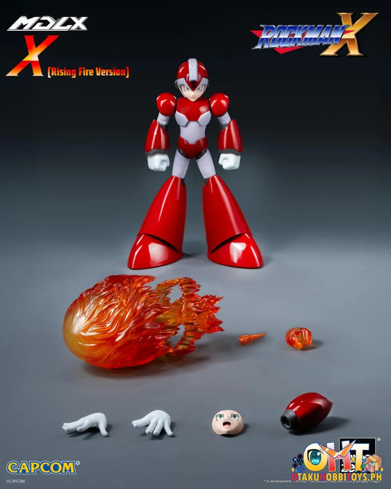 Threezero Rockman X / Mega Man X MDLX X (Rising Fire Version) Articulated Figure