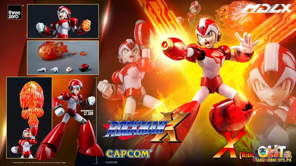 Threezero Rockman X / Mega Man X MDLX X (Rising Fire Version) Articulated Figure