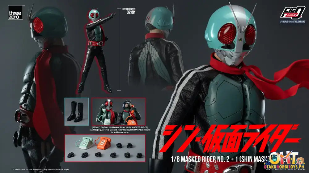 Threezero Shin Masked Rider Figzero 1/6 Masked Rider No.2 + 1 (Shin Rider)