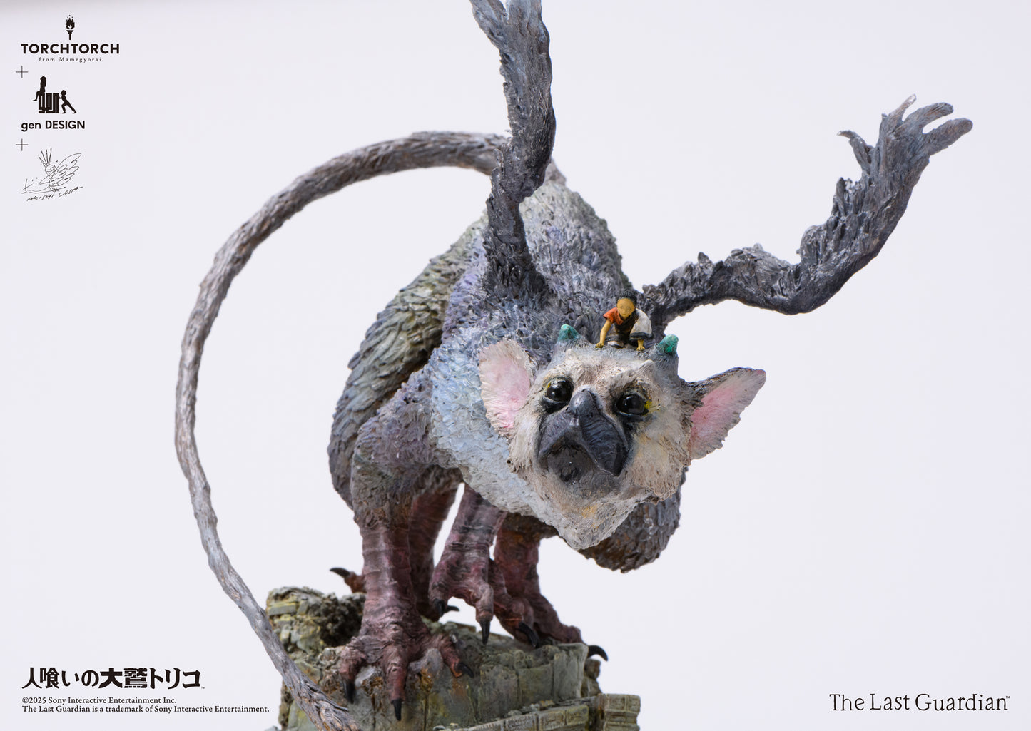 Kotobukiya TORCH TORCH + GenDESIGN + Akishi Ueda/ The Last Guardian: Trico Art Statue