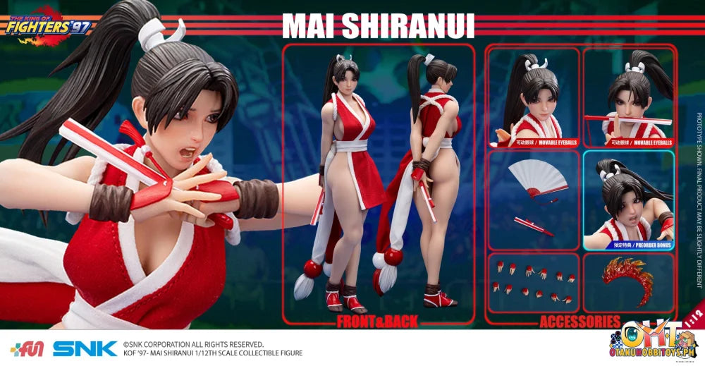Tunshi Studio THE KING OF FIGHTERS ’97 Mai Shiranui 1/12 Action Figure - Articulated Figure