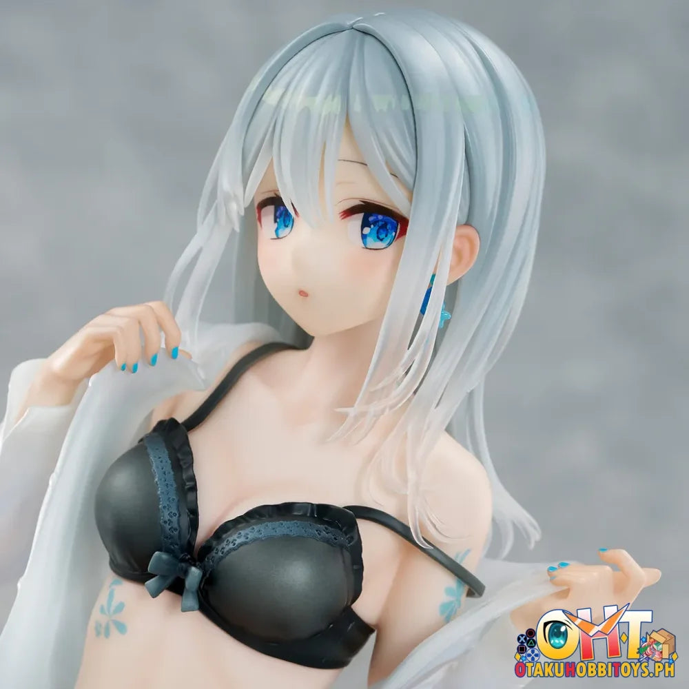 Union Creative Fuumi Illustration - Silver-Haired Girl Sky Blue Morning (Special Outfit Ver.) Scale