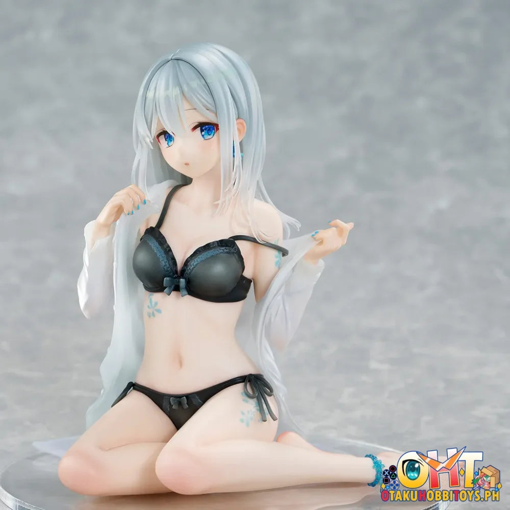Union Creative Fuumi Illustration - Silver-Haired Girl Sky Blue Morning (Special Outfit Ver.) Scale