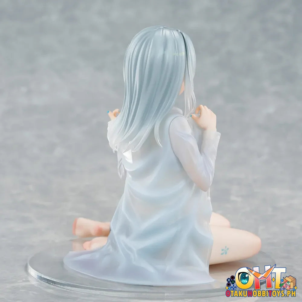 Union Creative Fuumi Illustration - Silver-Haired Girl Sky Blue Morning (Special Outfit Ver.) Scale