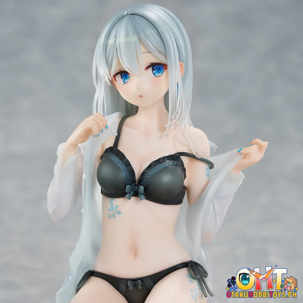 Union Creative Fuumi Illustration - Silver-Haired Girl Sky Blue Morning (Special Outfit Ver.) Scale