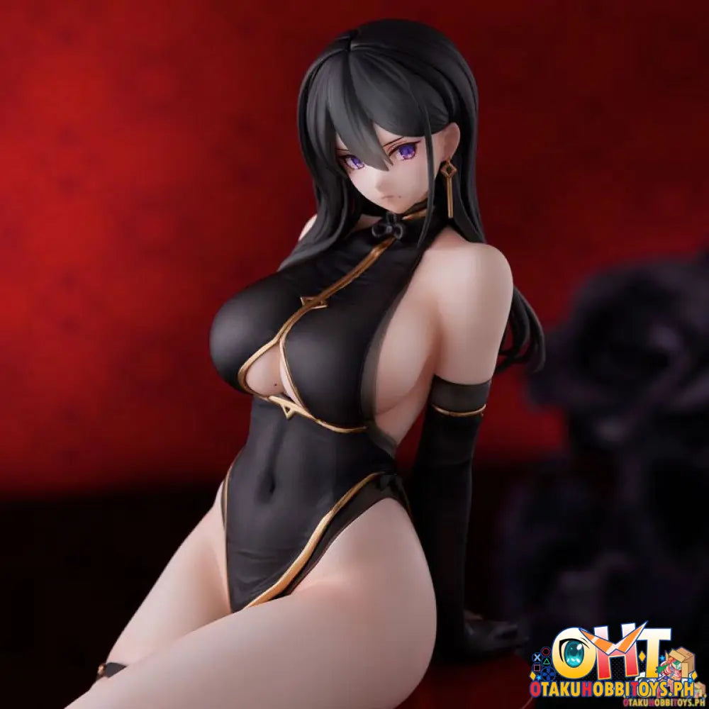 Union Creative Hayabusa Illustration Black China Dress-Chan