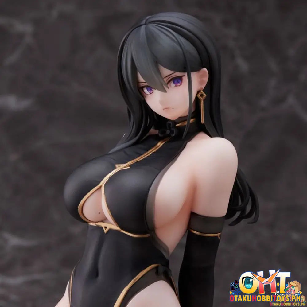 Union Creative Hayabusa Illustration Black China Dress-Chan