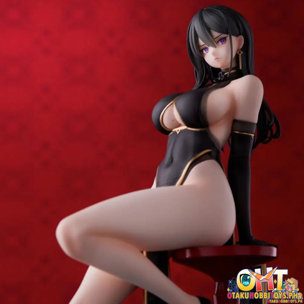 Union Creative Hayabusa Illustration Black China Dress-Chan