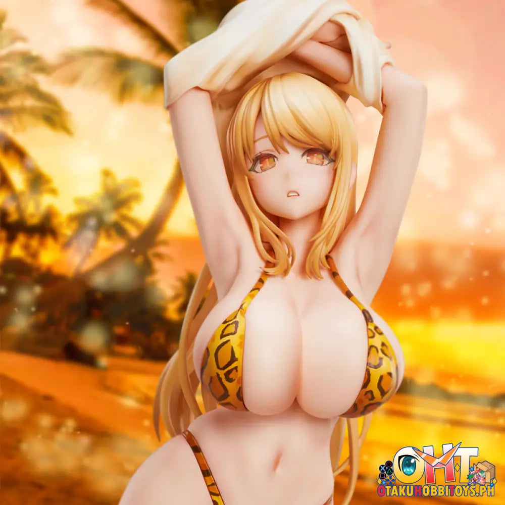 Union Creative Popqn Illustration Leopard Print Swimsuit Scale Figure